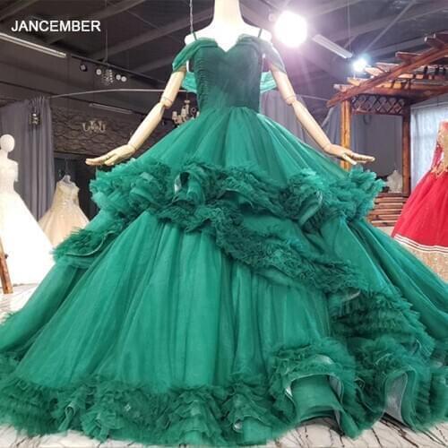 HTL1765 Beautiful Fresh Simple Grass Green Evening Dress 2020 Spaghetti Strap Sleeveles V-Neck платье вечернее женское