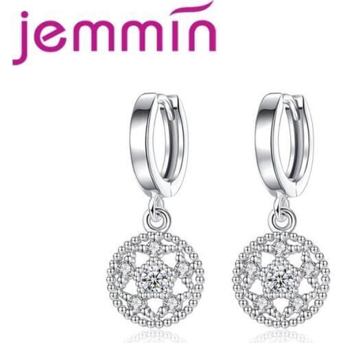 Exquisite New Fashion Pear Crown Design For Loverly Woman Girls Valentines Day Gift 925 Sterling Silver Drop Earring