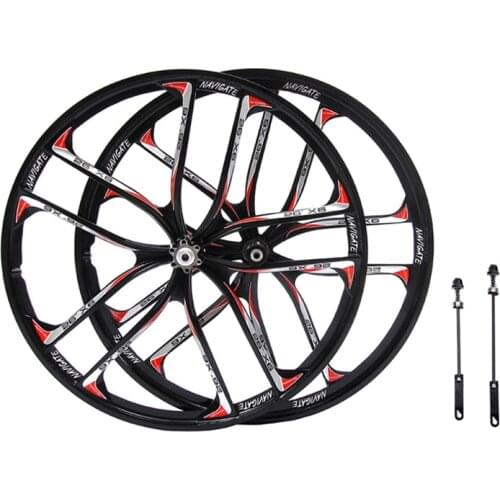 26 Inch 27.5 Inch Cassette Mountain Bike Magnesium Alloy Wheel 10 Spokes Wheelset Bicycle MTB Disc Brake Cycling Accessories