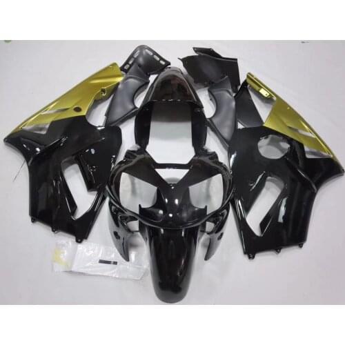 2021 WHSC Cowlings For KAWASAKI 12R 2002-2005 ABS Plastic Fairing Kit Golden Black