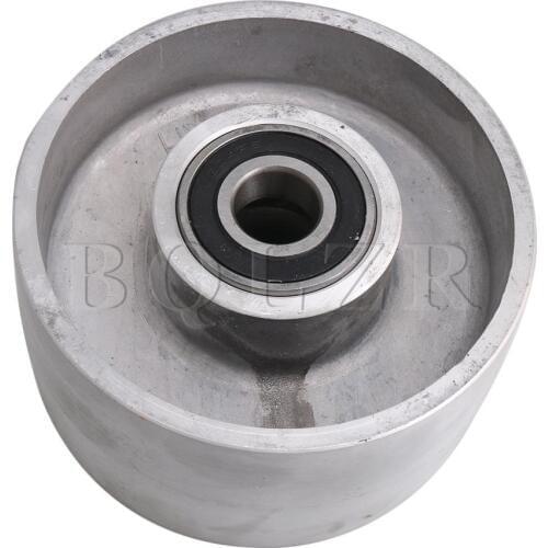 BQLZR Silver Aluminum 125mm Dia Belt Grinder Tracking Wheel for Belt Sander