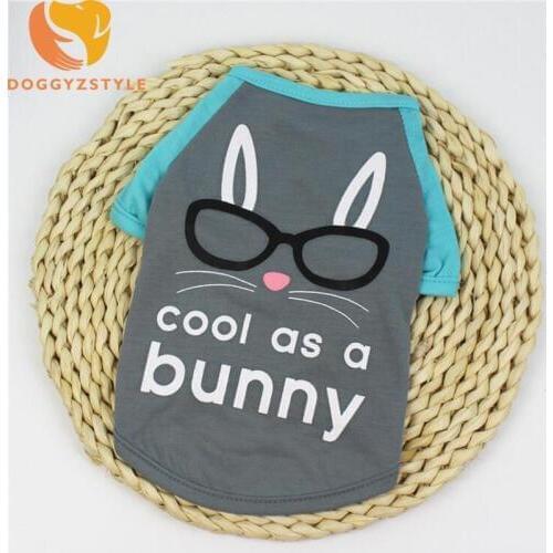 Summer Dog Clothes Pet Vest Clothing Cartoon Casual T-shirt For Small Dogs Puppy Cat Outfit Jacket Apparel Pets Costumes Goods
