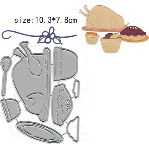 Sirius Thanksgiving roast chicken Metal Cutting Dies DIY Scrapbooking Embossing Craft Die dies scrapbooking nouveau arrivage2021
