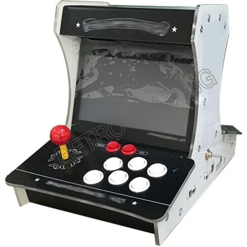 Pandora Box 4018 Arcade Bartop 2 players mini machine 10.1 inches dual screen Double fighting game console arcade 3d game