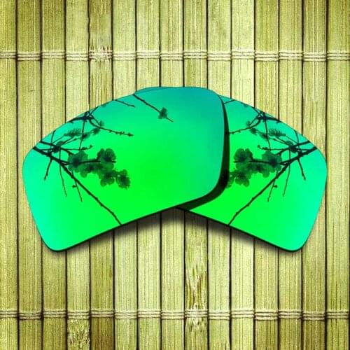 Polarized Replacement Lense For-Oakley Eyepatch 2 Sunglasses Frame True Color Mirrored Coating - Green Available