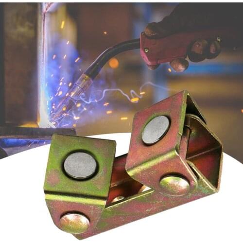 Durable Welding Jig V-type Strong Stainless Steel Welding Holder Magnetic Suspender Fixture Anti-rust Welding Clamp for Doors