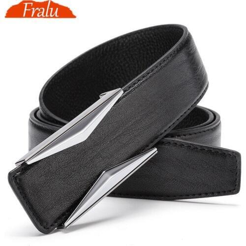 Belt NEW Hot sale Fashion Cowhide Leather men belt Designer Luxury Famous Brand High quality buckle men Belts for business men