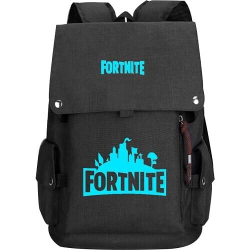 Fortnite Luminous Canvas School Backpack Daypack Under Capacity School Bag For Boys Girls Black Mochilas