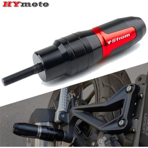 Wiht Logo For SUZUKI V-Strom 250 1000 VStrom DL1000 DL250 Motorcycle CNC Accessories Exhaust Slider Crash Pads Falling Protector