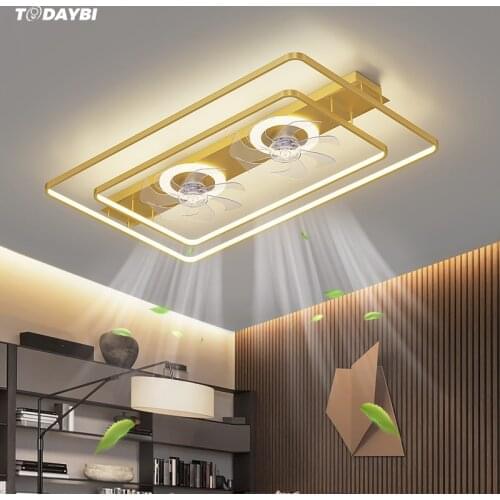 Nordic LED Ceiling Lights with Fan Remote Control for Bedroom Decor Ventilador Living Room Ceiling Fan Lighting