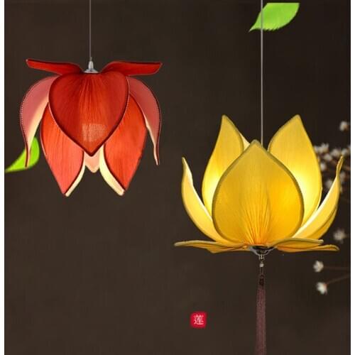 Modern E27 led bulb Lotus Shape Chandelier Pendant Ceiling Lamp Shade Hanging Light Lampshade DIY Home Living Room Bedroom Decor