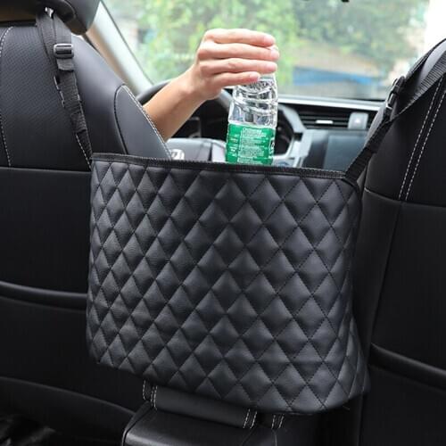 Car storage large capacity Elastic Car Mesh Net Bag Between Car Organizer Back Storage Bag Luggage Holder Pocket for Car Styling