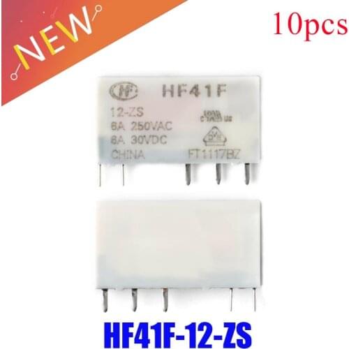 10Pcs Relay DIP5 HF41F-12-ZS 12V 6A POWER RELAY new and original