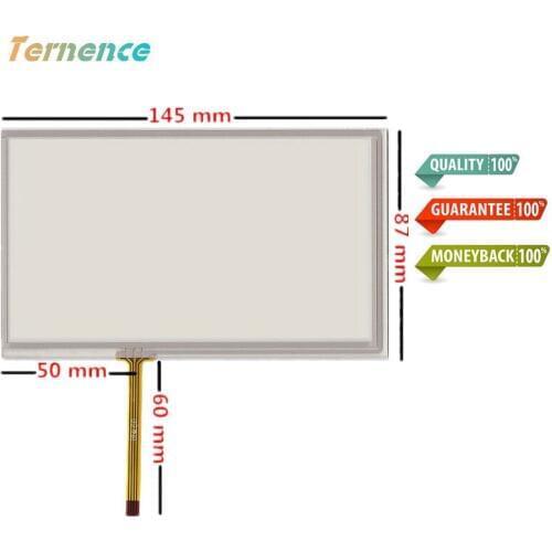 2 Pcs 6''inch Touch screen for TM060RDH01 V060FW02-A12 A060FW02 Car DVD Touch panel Glass Handwriting 145mm*87mm Free shipping