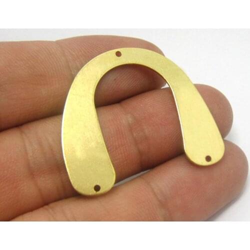 30pcs Brass pendant 35x31mm Raw brass U shaped connector earrings findings -30pcs R447