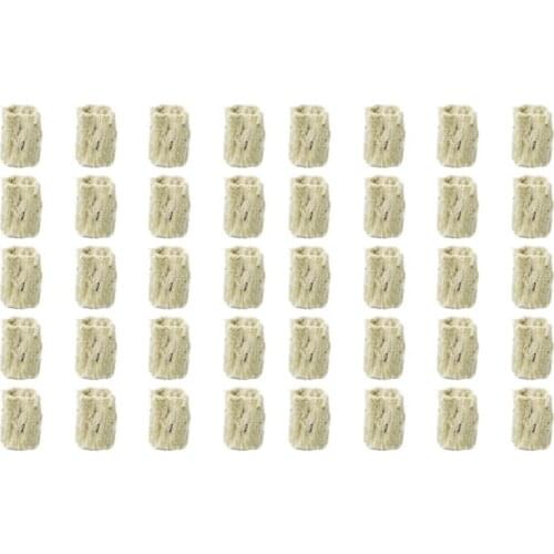40Pcs Agricultural Water Culture Cutting Seedlings Cylindrical Soilless Culture Substrate Rock Wool Plug