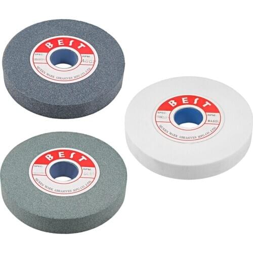 Uxcell 6-Inch Bench Grinding Wheels Aluminum Oxide for Surface Grinding appearance and sound inspection before installation