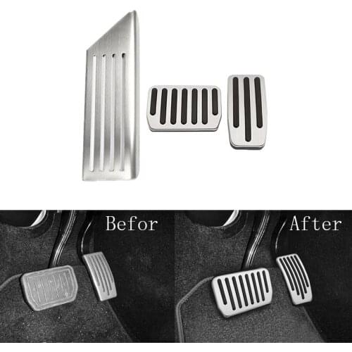 For Tesla Model 3 Y 2021 Accessories Model 3 Aluminum Alloy Accelerator Brake Rest Pedal Car Foot Pedal Pads Covers Three