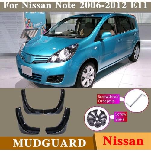 Car Products Car Accessories Fender Mudguards Splash Guards Fender Mudflaps For Nissan Note E11 2004-2012 Car Fender