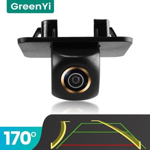 GreenYi Trajectory 170° AHD Car Rear View Camera for Mazda 2 Mazda2 2015-2017 Night Vision Reverse Reversing 4 pin