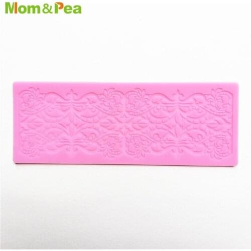 KCL565 Symmetry Small Lace Pad Silicone Mold Sugar Paste Fondant Cake Decoration 3D Mould
