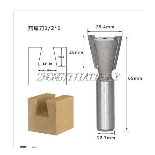 Wood king dovetail cutter, woodworking milling cutter, trimmer cutter head, woodworking drill bit.2PCS/set