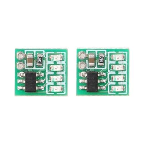 2pcs Mini Lipo Battery Capacity Indicator Module 3V-4.2V Lithium Cell Power Level Micro LED Lights Display Board for RC Model