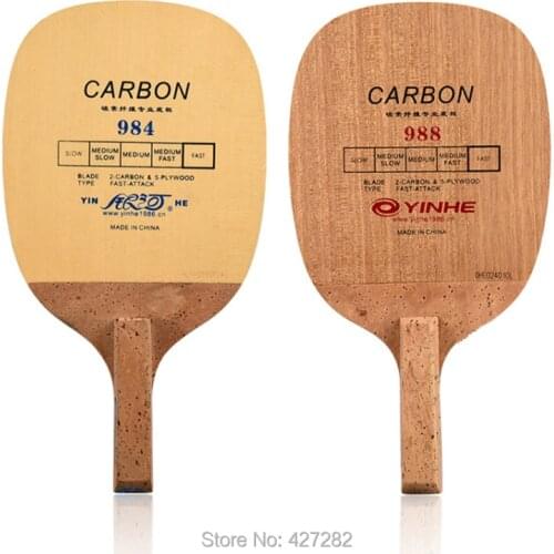 Original yinhe 984 988 table tennis blade JS handle fast attack japanese penhold for table tennis racket ping pong game