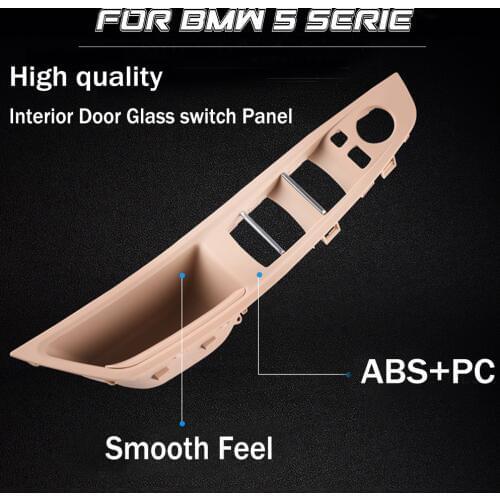 Fit For BMW 5 serie F10 F11 520d 525d 530d 535i Black/Beige Car LHD Interior Door Handle Inner Panel Pull Trim Cover 51417225854