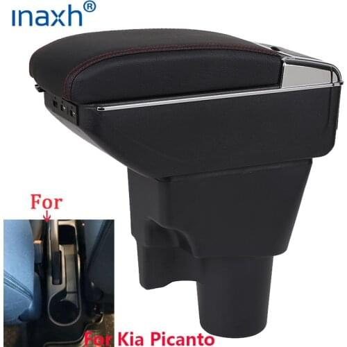 For Kia Picanto Armrest Box Picanto 3X-Line interior Retrofit parts car accessories Storage box car armrest No punching