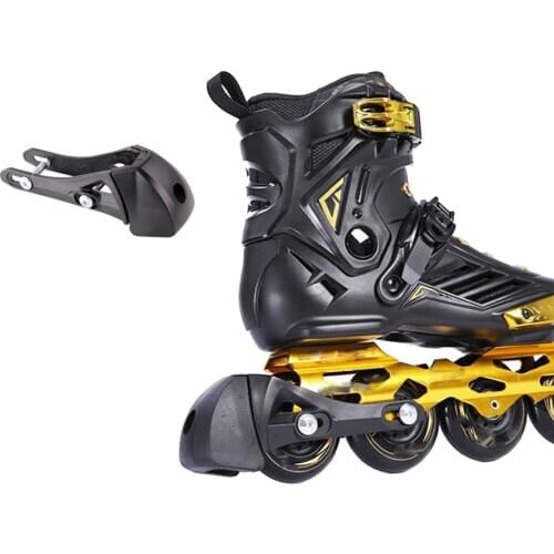 Durable Adults Inline Skates Brakes Plastic Non-Slip Inline Skate Roller Brakes Block Pad Skating Safety Brakes with Screws
