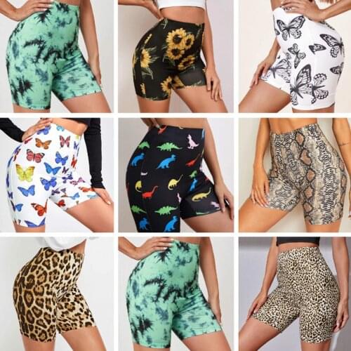 Y2k Women Summer Shorts New Snake Print High Waist Shorts Elastic Waist Short Trousers Women Trousers Pantalones Cortos Mujer