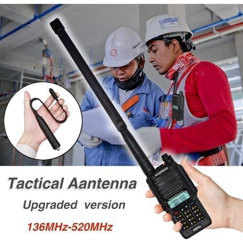 Baofeng UV9R plus Foldable Tactical Antenna VHF/UHF 144/430MHz Army Gain Antenna Dual Band For Walkie Talkie Two Way Radio UV-9R