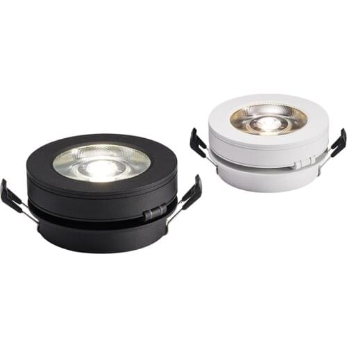 Rotatable 360 Foldable 90 Angle 3W 5W 7W 10W 12W Slim Round Modern LED COB Ceiling Recessed Downlight Indoor Spot Light