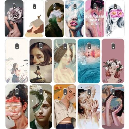 85AA Art Girl gift Soft Silicone Tpu Cover phone Case for Samsung Galaxy J2 J4 Prime J6 Plus J7 2016 2017 case