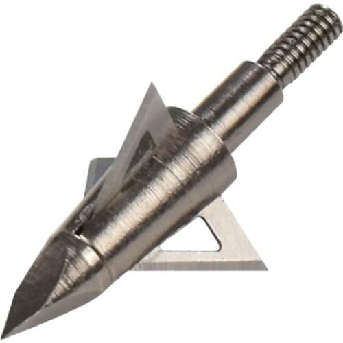 3 Blades Broadhead 125 Grain Arrow Heads Shooting Point Tip for Outdoor Target Hunting Bows