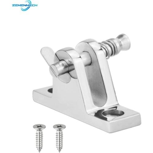 316 Stainless Steel Boat Bimini Top Deck Hinge with Quick Release Pin 90 Degree Boat Accessories Marine Kayak Canoe Yacht Cover