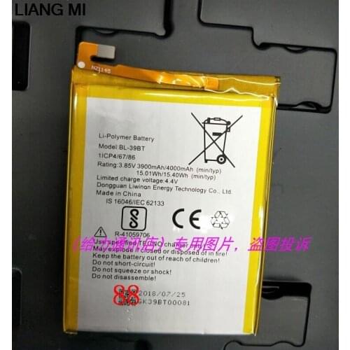 3900 mah BL-39BT cell phone battery for TECNO with Repair Tools