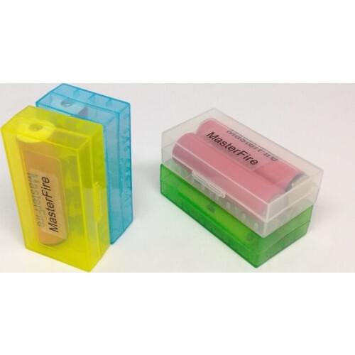 500pcs/lot MasterFire Hard Plastic Battery Protective Storage Holder Box Case For 18650 18350 CR123A 18500 Lithium Batteries