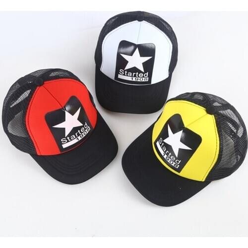 New summer kids girl casual breathable baseball cap Child baby boy Star printed cartoon snapback hats Trucker hat gorros