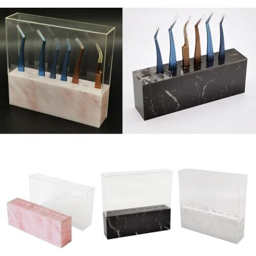 Tweezers Display Storage Holder Eyelash Extension Tool Stand Tweezers Shelf Acrylic Eyelash Tweezer Storage Holder