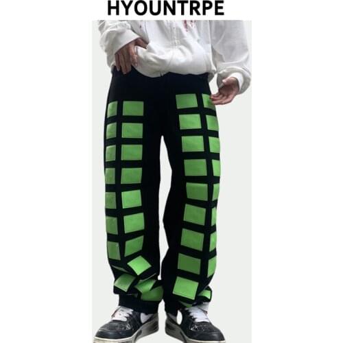 Hip Hop Denim Jeans High Street New Casual Loose Straight Zipper Joggers Streetwear Jean Pants Mens Designer Jeans for Men