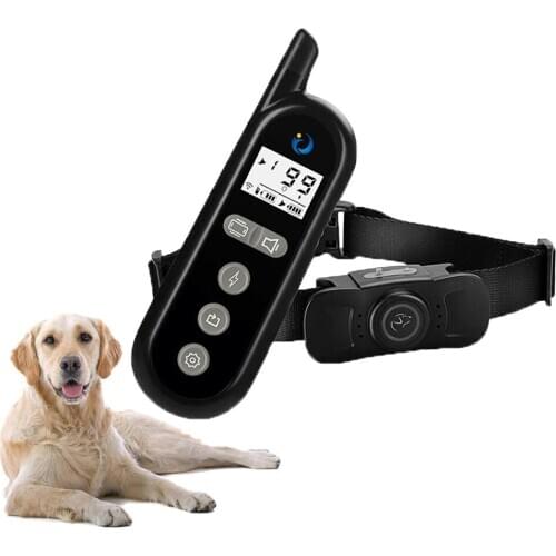 Electric Dog Training Collar With Remote USB Rechargeable Dog Anti Bark Control Device Two-way Communication Support 9 Dogs