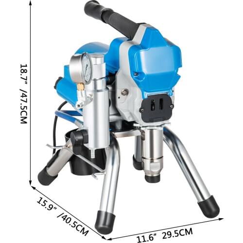 Free shipping Airless Wall Paint Sprayer 2200W Electric Sprayer Gun Kit, 22Mpa Adjustable Spray Pressure with 15M Pipe