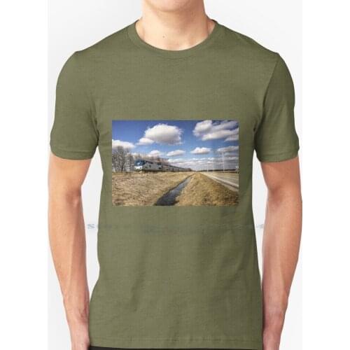 Amtrak 66 T Shirt 100% Pure Cotton Train Railway Railroad Locomotive Passenger Historic Route 66 Dwight Illinois American