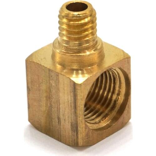 M6 x1mm male to 1/8" BSPP female thread 90 Degree Elbow Brass Pipe Fitting Connector Adapter For Lube Tubing