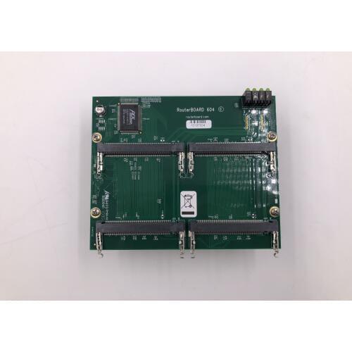 MikroTik RouterBOARD 604 daughterboard for RB800.Adds four more miniPCI wireless cards to your RB800 to have up to eight miniPC