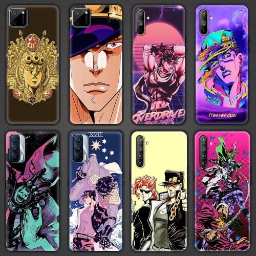 Anime JoJo Killer Queen Soft Phone Cover Case for Realme C3 C11 C15 5 6 7 7i 8 Pro X7 X50 XT Pro GT Neo V15 5G Luxury Shell