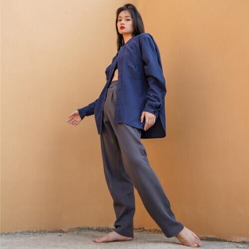 Soft Dancer Outfit For Adult Lyrical Dance Costume Ballet Dance Pans Ballerina Clothes Gymnastics Wide Leg Pants JL2424