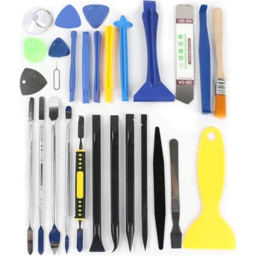 27pcs/set All Phone Open Disassemble Tools Phone Repair Tools Set Metal Spudger Nylon Opener Professional Electronic Repair Tool